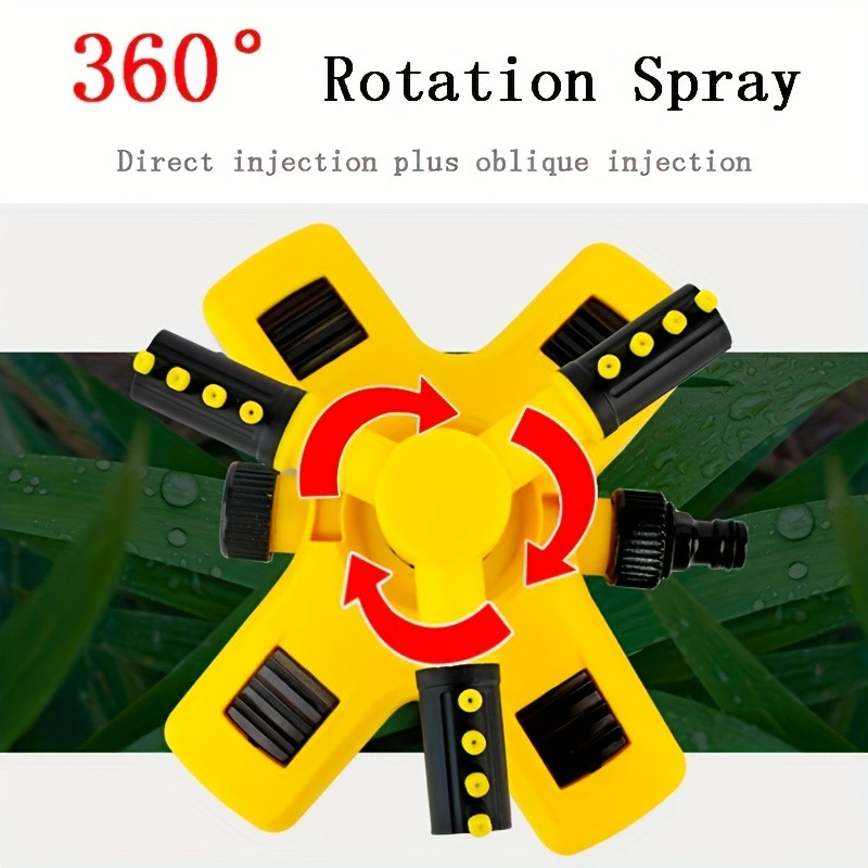1db 360°-ban automata forgó háromosztatú öntözéshez Forgó esőztető Tandem locsoló permetezők öntözés Kertészet