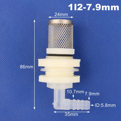 1 gab. Nerūsējošā tērauda 20 mm akvārija zivju tvertnes elkoņa savienojumi Ūdens tvertnes drenāžas savienotāji Dārza apūdeņošanas šļūtenes savienojums