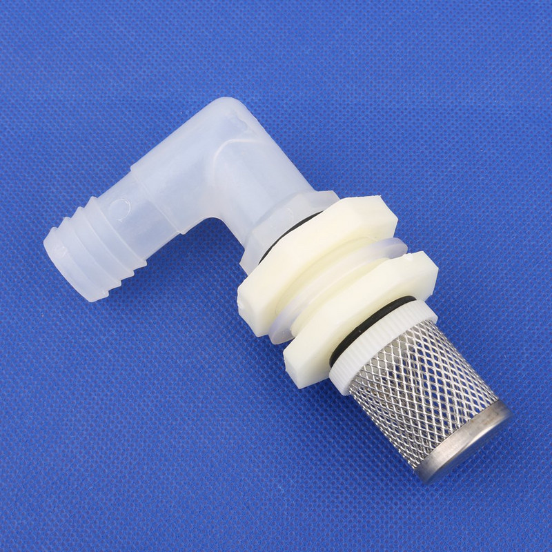 1 gab. Nerūsējošā tērauda 20 mm akvārija zivju tvertnes elkoņa savienojumi Ūdens tvertnes drenāžas savienotāji Dārza apūdeņošanas šļūtenes savienojums