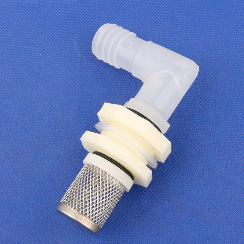 1 gab. Nerūsējošā tērauda 20 mm akvārija zivju tvertnes elkoņa savienojumi Ūdens tvertnes drenāžas savienotāji Dārza apūdeņošanas šļūtenes savienojums