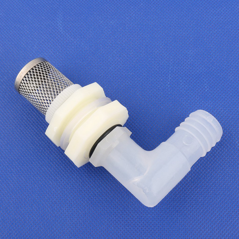 1 gab. Nerūsējošā tērauda 20 mm akvārija zivju tvertnes elkoņa savienojumi Ūdens tvertnes drenāžas savienotāji Dārza apūdeņošanas šļūtenes savienojums