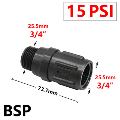 3/4 colių BSP sriegio žemo srauto vandens slėgio reguliavimo vožtuvas Ūkio lašelinis drėkinimas 15/20/25/30/45PSI slėgio mažinimo vožtuvai