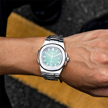 Мъжки уникален топ луксозна марка спортни календарни часовници Мъжки необичайни нови часовници от кварцова стомана за мъже Ръчен часовник Relogio Masculino