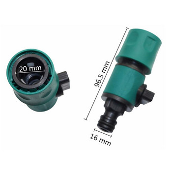 Пластмасов градински маркуч за бързо свързване със спирателен клапан Бързи съединители с клапан за съединител на маркуча за вода Комплект за бързо освобождаване