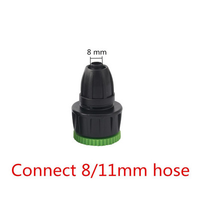Dārza apūdeņošanas sistēma 1/2" līdz 3/4" sieviešu Eiropas standarta vītnes bloķēšanas savienotājs DN16 caurule 8/11 mm 4/7 mm šļūteņu sadalītāji