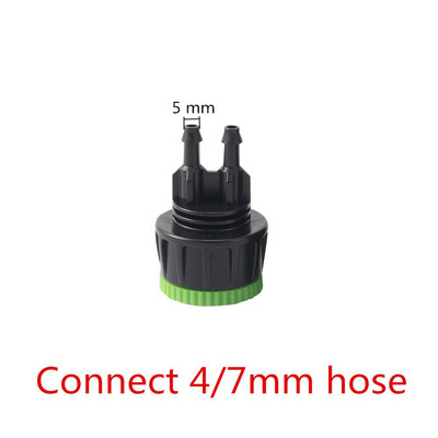 Dārza apūdeņošanas sistēma 1/2" līdz 3/4" sieviešu Eiropas standarta vītnes bloķēšanas savienotājs DN16 caurule 8/11 mm 4/7 mm šļūteņu sadalītāji