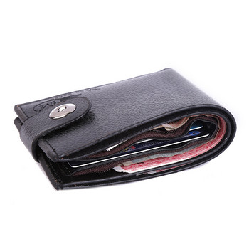 Ανδρικό πορτοφόλι Μόδα PV Δερμάτινο πολυτελές λεπτό τσαντάκι νομισμάτων Επαγγελματικό πορτοφόλι πτυσσόμενο κοντό πορτοφόλι Ανδρική τσέπη θήκης για κάρτες