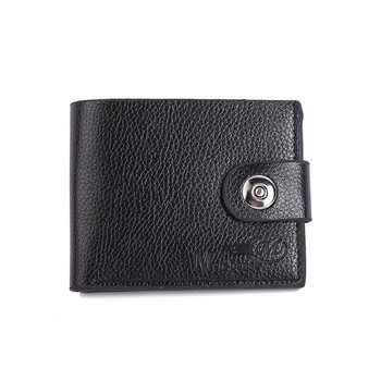 Мъжки портфейл Моден PV кожен Луксозен тънък портфейл за монети Бизнес сгъваем портфейл с късо портмоне Мъжки джоб за преносим държач за карти