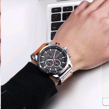 Топ марка луксозни мъжки спортни часовници CURREN Модни ежедневни кварцови часовници Мъжки военен ръчен часовник Мъжки часовник relogio 8291