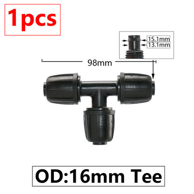 16 mm aia kastmistoru ühenduspesa kastmisvooliku lukustusmutter küünarnuki tee otsa pistik redutseerivad pistikud talu veetorude liitmikud