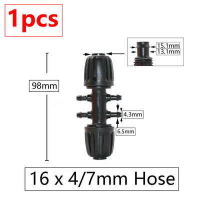 16 mm aia kastmistoru ühenduspesa kastmisvooliku lukustusmutter küünarnuki tee otsa pistik redutseerivad pistikud talu veetorude liitmikud