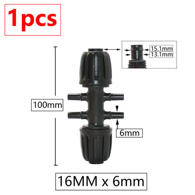 16 mm aia kastmistoru ühenduspesa kastmisvooliku lukustusmutter küünarnuki tee otsa pistik redutseerivad pistikud talu veetorude liitmikud
