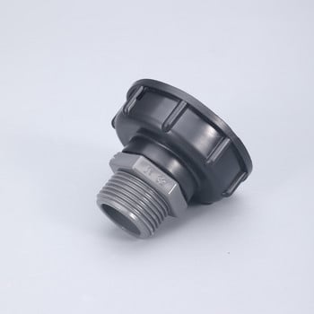 IBC Tank Adapter 60mm χοντρό σπείρωμα σε 1/2\'\' 3/4\'\' 1\'\' Garden Hose Connector Ανθεκτικά εξαρτήματα δεξαμενής νερού