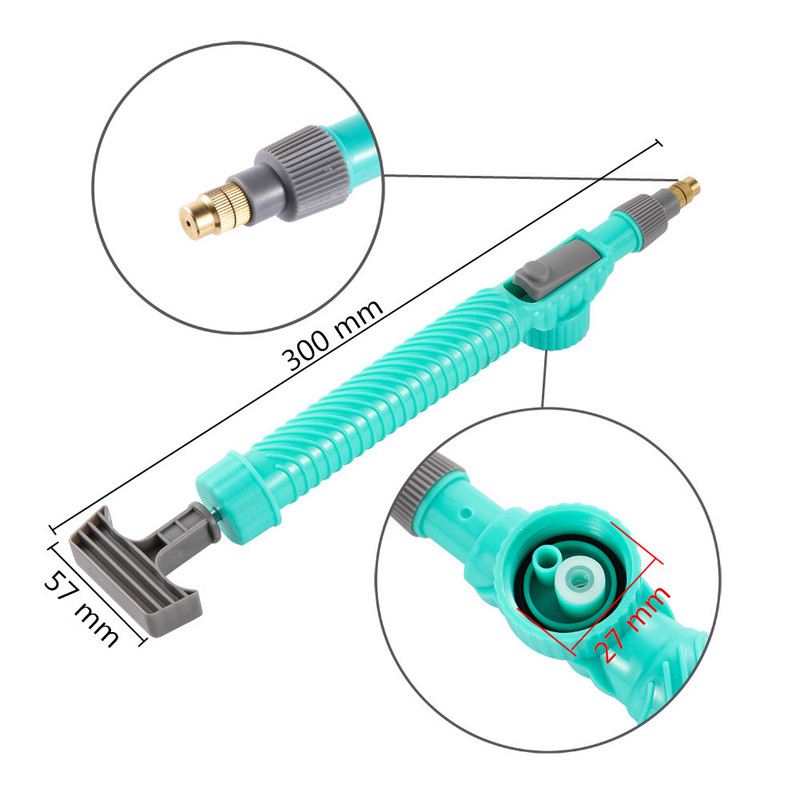Manuaalne kõrgsurveõhupumba pihusti reguleeritav joogipudeli pihustuspea otsik Aia kastmistööriist pihusti Põllumajandustööriistad