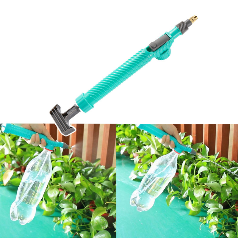 Manuaalne kõrgsurveõhupumba pihusti reguleeritav joogipudeli pihustuspea otsik Aia kastmistööriist pihusti Põllumajandustööriistad