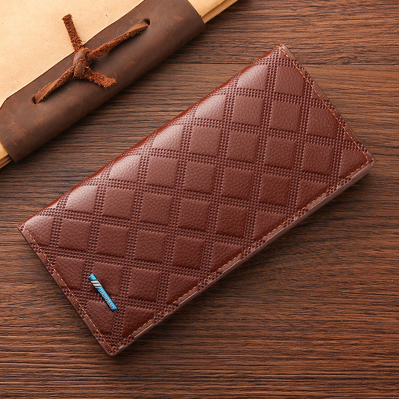 Modes rūtains vīriešu maciņš, vīriešu maki, somiņas monētu somiņa karšu turētājs maki rāvējslēdzējs PU ādas sajūgs luksusa biznesa naudas soma