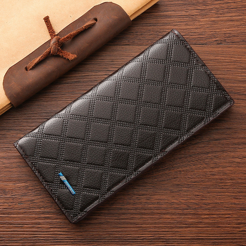 Modes rūtains vīriešu maciņš, vīriešu maki, somiņas monētu somiņa karšu turētājs maki rāvējslēdzējs PU ādas sajūgs luksusa biznesa naudas soma