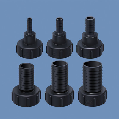 Adaptor rezervor IBC Intrare 60mm filet grosier la 1/2" 3/4" 1" 2 inch Furtun negru Conector țeavă Accesorii pentru robinet de grădină