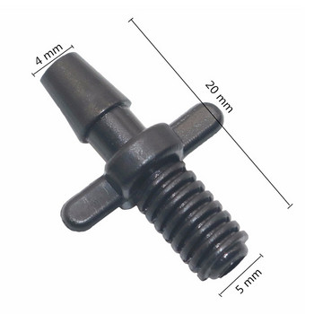 3 mm конектор за напояване с резба и шип Фитинги за градинско капково напояване Градински маркуч Бърз конектор за маркуч 3/5 mm 50 бр.