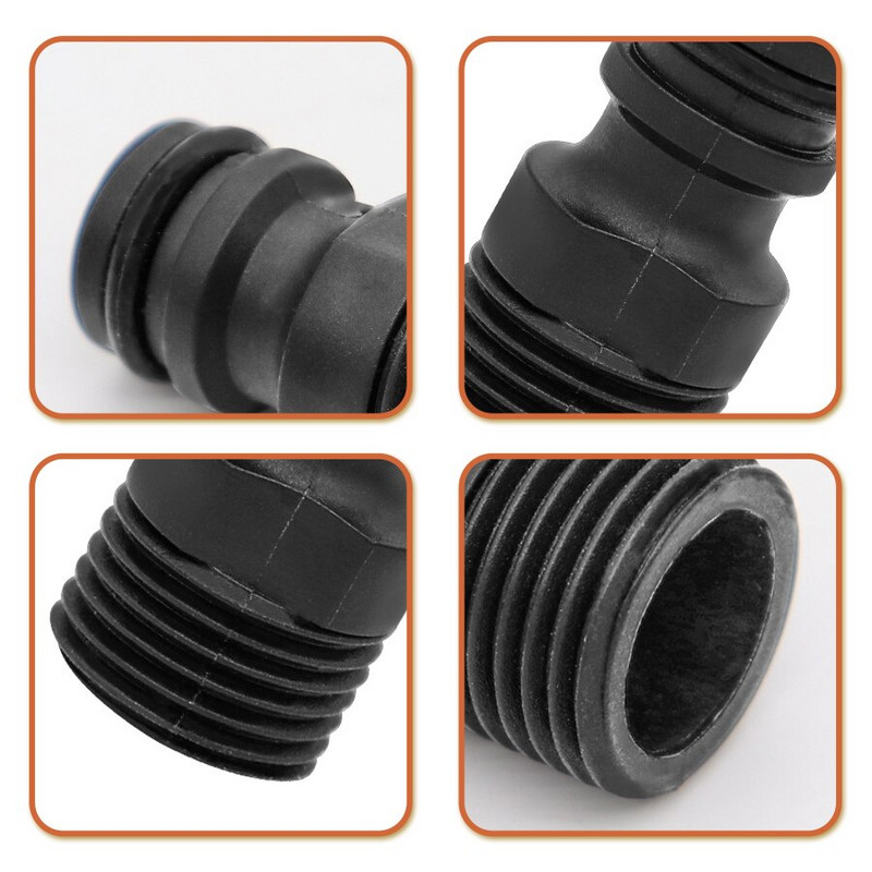 2 gab BSP vītņots krāna adapteris Dārza ūdens šļūtenes ātrās caurules savienotājs Universālās šļūtenes caurules pagarinājuma piederumi