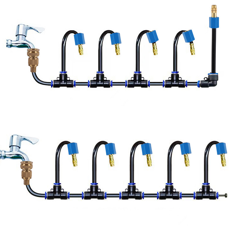 OD 8 mm laisvo lenkimo purškimo purškimo purkštukų rinkinys „Gareden“ šiltnamio drėkinimo sistema „Fogger“ akvariumo roplių drėgmės purkštuvas