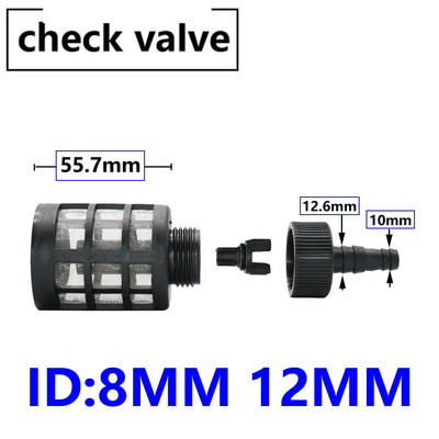 8/9/10/12/13mm šļūtene Caurules filtrs Automazgātava Dārza apūdeņošanas filtri Smidzinātājs Sūknis Filtrēšana Pretvārsts Tīkla sietiņš Nipelis 16mm