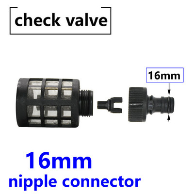8/9/10/12/13mm šļūtene Caurules filtrs Automazgātava Dārza apūdeņošanas filtri Smidzinātājs Sūknis Filtrēšana Pretvārsts Tīkla sietiņš Nipelis 16mm