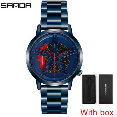 Vīriešu kvarca rokas pulksteņu sacīkšu riteņu ciparnīca pielāgota dizaina auto ūdensnecaurlaidīgs pulkstenis, āda pielāgots, nedrukājams riteņu loka rumbas pulksteņi