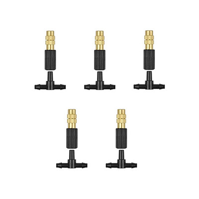 5 tk keermestatud messingist uduotsik, udupihustusprits, aiavee jahutus, reguleeritav pihustatava aiamuru kastmiseks