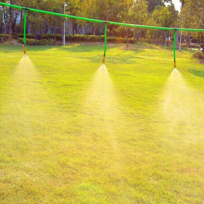 5 tk keermestatud messingist uduotsik, udupihustusprits, aiavee jahutus, reguleeritav pihustatava aiamuru kastmiseks