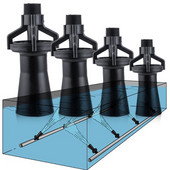 1 gab. karstā izpārdošana, maisīšanas strūklas sprausla, ventilatora caurule, saglabājot ūdens kustību, maisīšanas šķidruma izsmidzināšanas sprauslas maisījuma audzinātājs