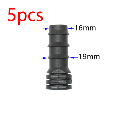 1/2 3/4 1 collas dārza šļūtenes T-veida elkoņa gala spraudnis Taisns savienotājs 16/20/25 mm PE šļūtenes ūdens sadalītāja remonts 90 grādu savienotājs