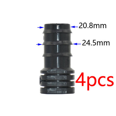 1/2 3/4 1 collas dārza šļūtenes T-veida elkoņa gala spraudnis Taisns savienotājs 16/20/25 mm PE šļūtenes ūdens sadalītāja remonts 90 grādu savienotājs