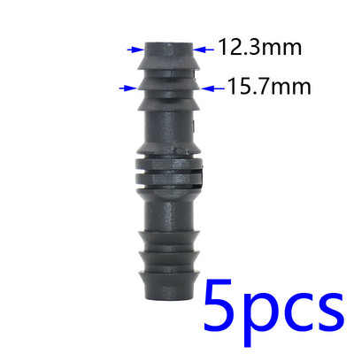 1/2 3/4 1 collas dārza šļūtenes T-veida elkoņa gala spraudnis Taisns savienotājs 16/20/25 mm PE šļūtenes ūdens sadalītāja remonts 90 grādu savienotājs