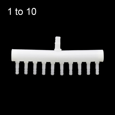 8 mm sisselaske- kuni 4 mm väljalaskevooliku jaoturi kalapaagi liitmikud Aiavooliku pistik talub kõrget temperatuuri akvaariumi ühendus 1 tk