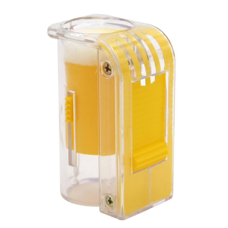 1 vnt. Bičių karalienės ženklinimo gaudyklė, plastikinis rankinis žymeklio buteliukas stūmoklis, pliušinis bitininko įrankis, sodo bičių įrankiai