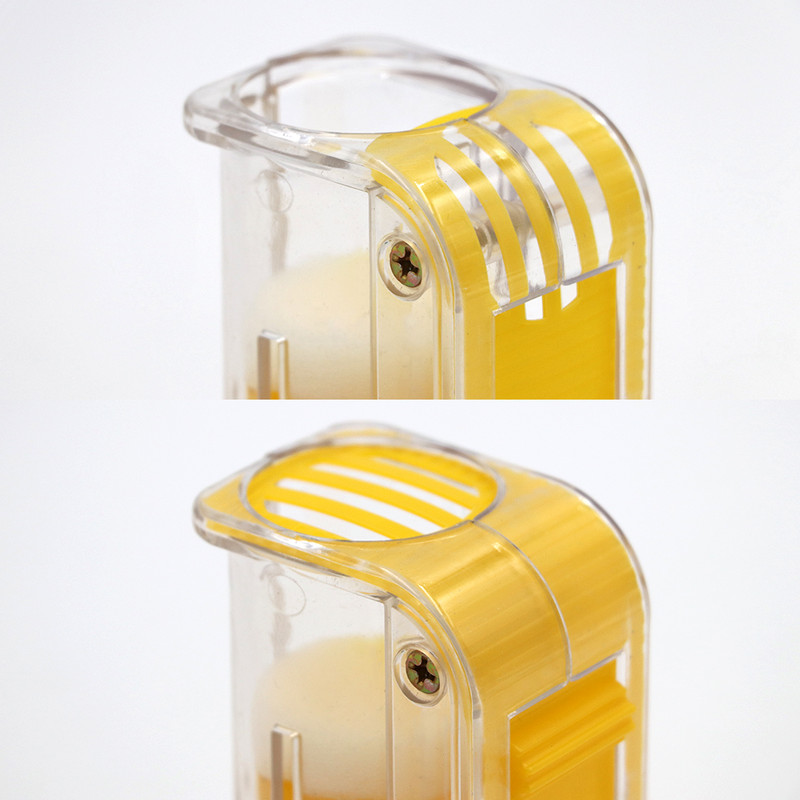 1 vnt. Bičių karalienės ženklinimo gaudyklė, plastikinis rankinis žymeklio buteliukas stūmoklis, pliušinis bitininko įrankis, sodo bičių įrankiai