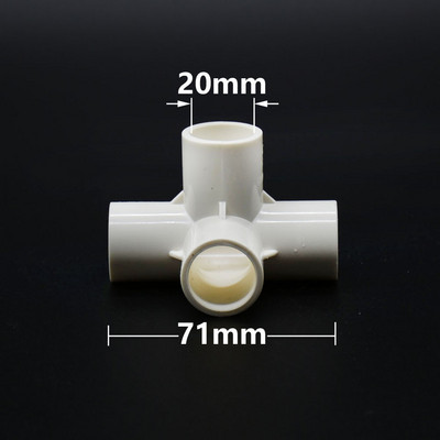 3/4/5 virzienu 20/25/32/50 mm PVC cauruļu savienotāju veidgabali DIY plastmasas ūdens cauruļu savienotāja savienojuma caurule DN15 DN20 DN25 DN40