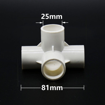 3/4/5 virzienu 20/25/32/50 mm PVC cauruļu savienotāju veidgabali DIY plastmasas ūdens cauruļu savienotāja savienojuma caurule DN15 DN20 DN25 DN40