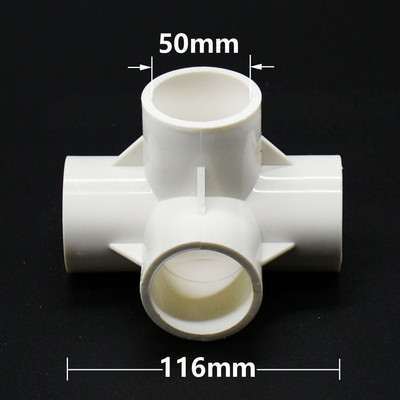 3/4/5 virzienu 20/25/32/50 mm PVC cauruļu savienotāju veidgabali DIY plastmasas ūdens cauruļu savienotāja savienojuma caurule DN15 DN20 DN25 DN40