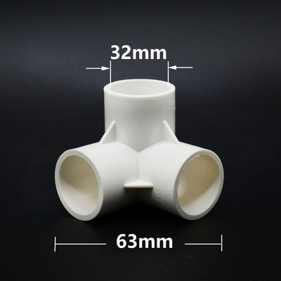 3/4/5 virzienu 20/25/32/50 mm PVC cauruļu savienotāju veidgabali DIY plastmasas ūdens cauruļu savienotāja savienojuma caurule DN15 DN20 DN25 DN40