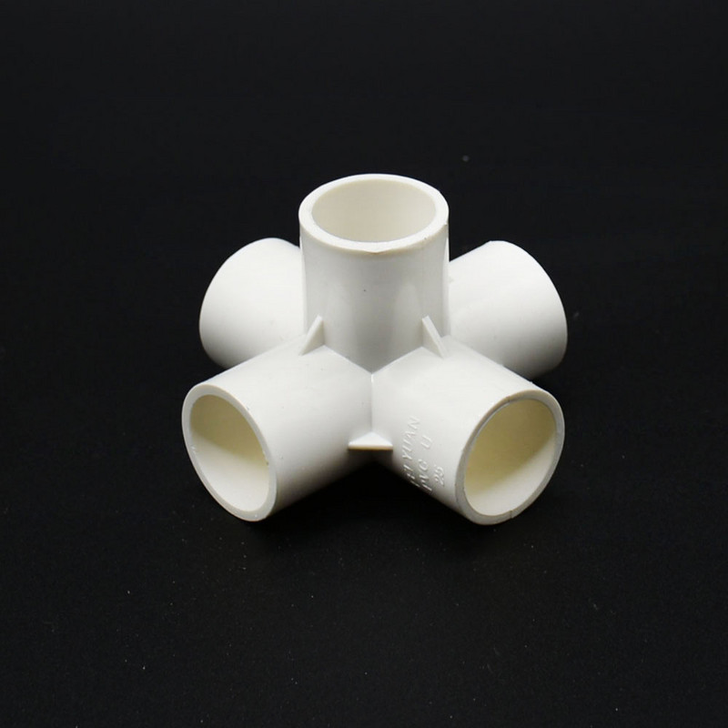 3/4/5 virzienu 20/25/32/50 mm PVC cauruļu savienotāju veidgabali DIY plastmasas ūdens cauruļu savienotāja savienojuma caurule DN15 DN20 DN25 DN40