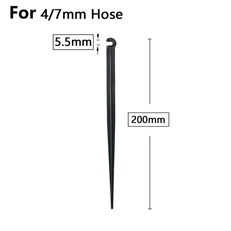 Dārzs 1/4" 3/8" 16mm 20mm šļūtene 11cm 20cm "C" forma fiksētu kātu turētāja kronšteins 3/5 4/7mm pilināmās apūdeņošanas caurules ievietošanas zeme