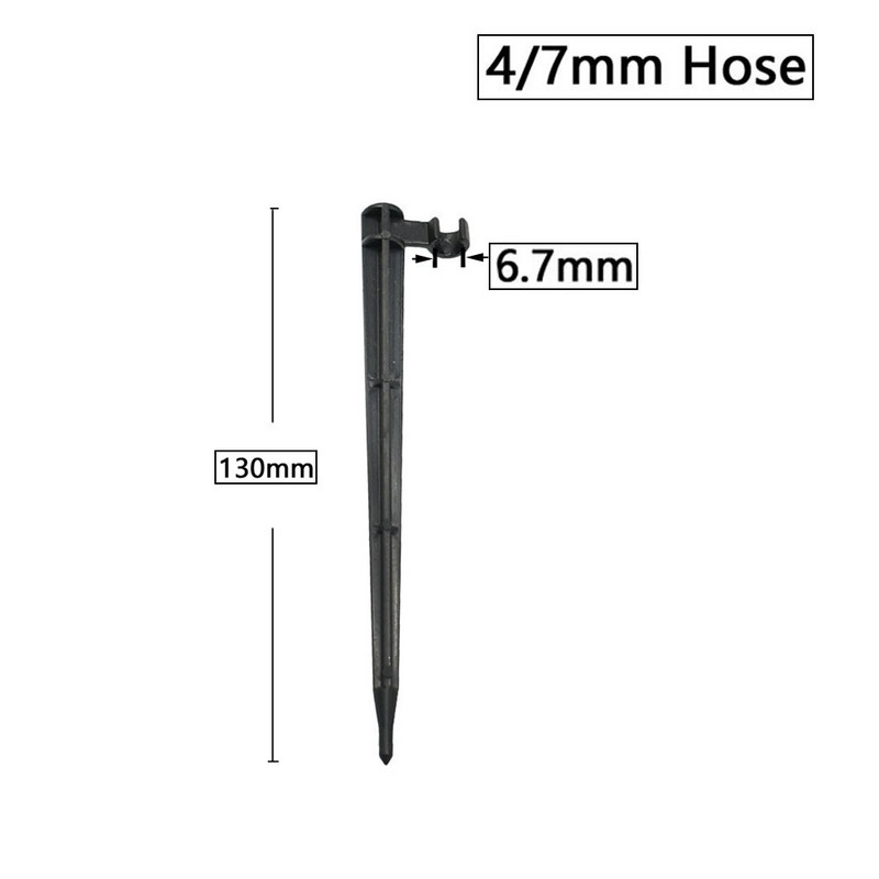Dārzs 1/4" 3/8" 16mm 20mm šļūtene 11cm 20cm "C" forma fiksētu kātu turētāja kronšteins 3/5 4/7mm pilināmās apūdeņošanas caurules ievietošanas zeme