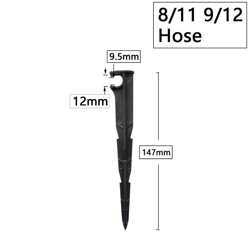 Dārzs 1/4" 3/8" 16mm 20mm šļūtene 11cm 20cm "C" forma fiksētu kātu turētāja kronšteins 3/5 4/7mm pilināmās apūdeņošanas caurules ievietošanas zeme