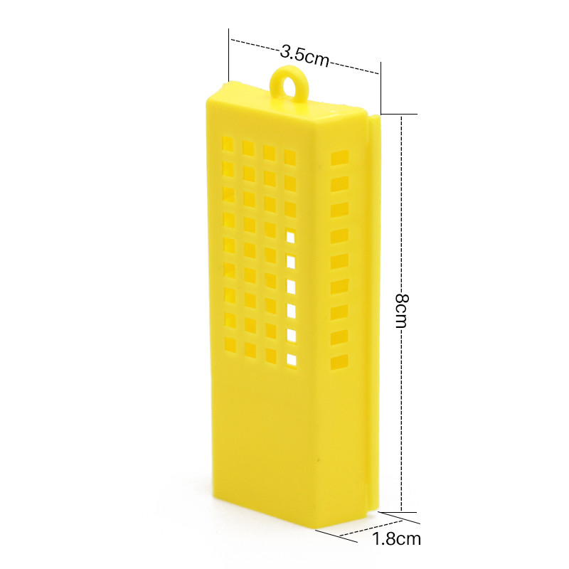 5GB Biškopības transporta būri Dzelteno balto bišu karalienes pasta istabas būri Plastmasas karaļa ieslodzīto karalienes bišu būris Biškopības rīki