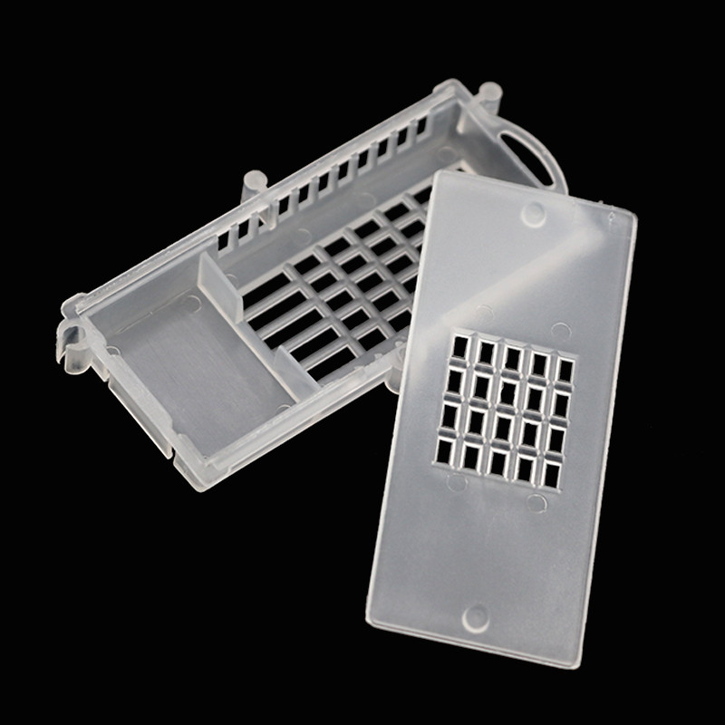 5GB Biškopības transporta būri Dzelteno balto bišu karalienes pasta istabas būri Plastmasas karaļa ieslodzīto karalienes bišu būris Biškopības rīki