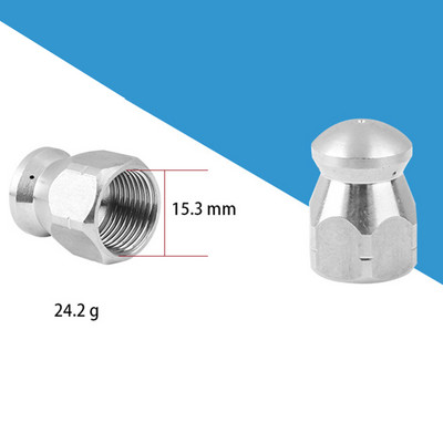 1/4\'\' 3/8\" Vīriešu augstspiediena mazgātāja tīrīšanas sprauslas kanalizācijas kanalizācijas tīrīšanas caurules strūklas rotējošas sprauslas bagarēšanas sprauslu smidzinātāji