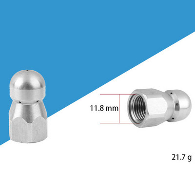 1/4\'\' 3/8\" Vīriešu augstspiediena mazgātāja tīrīšanas sprauslas kanalizācijas kanalizācijas tīrīšanas caurules strūklas rotējošas sprauslas bagarēšanas sprauslu smidzinātāji