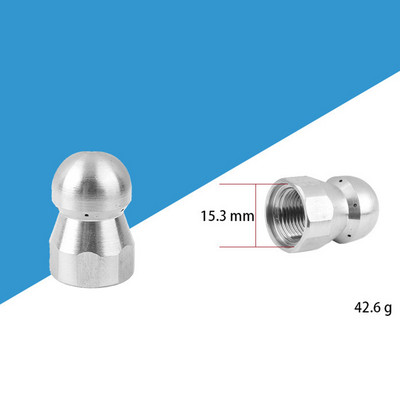1/4\'\' 3/8\" Vīriešu augstspiediena mazgātāja tīrīšanas sprauslas kanalizācijas kanalizācijas tīrīšanas caurules strūklas rotējošas sprauslas bagarēšanas sprauslu smidzinātāji